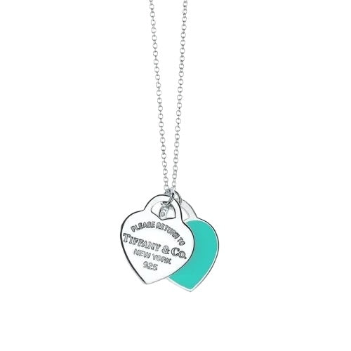 Double Hearted Pendant Necklace